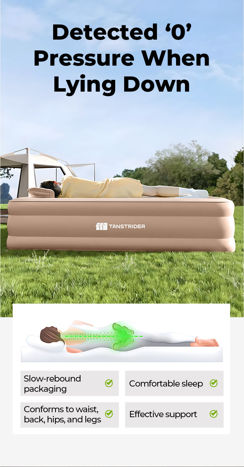 Cirro 16" Elevated Automatic Air Mattress - 3-Layer Double-High Blow Up Bed