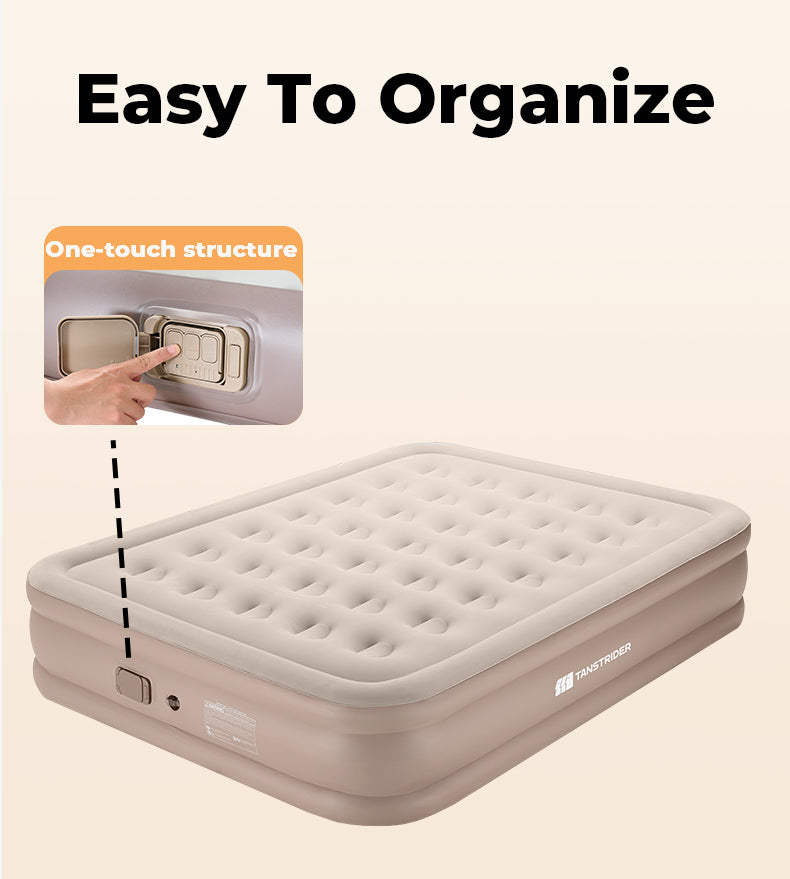 Cirro 16" Elevated Automatic Air Mattress - 3-Layer Double-High Blow Up Bed