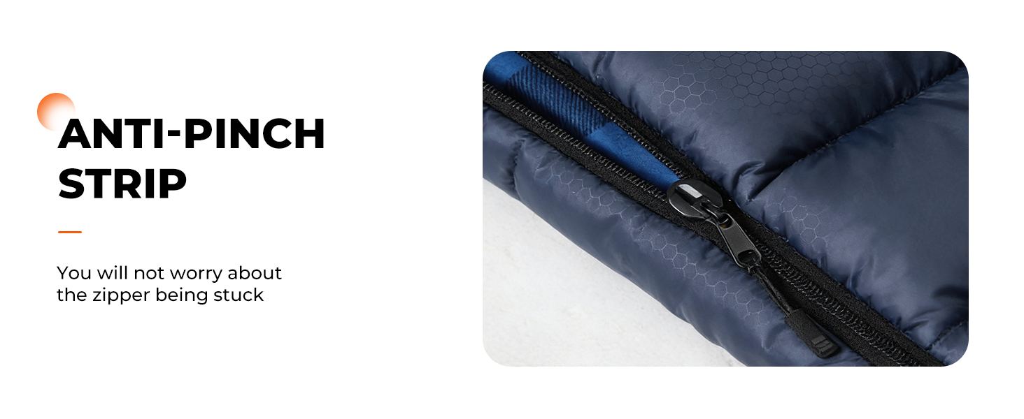 Plaidy Hooded Flannel Camping Sleeping Bag – Blue Plaid