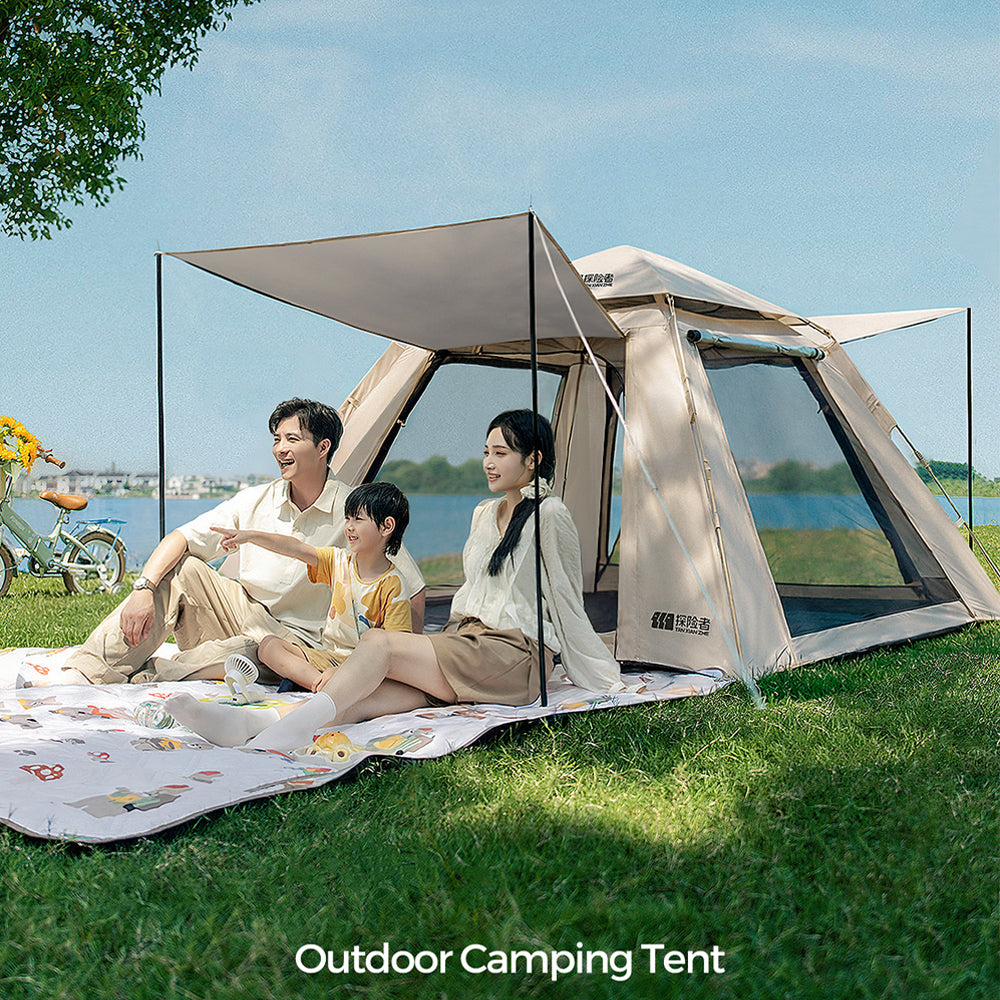 Bathe Automatic 4-Season Camping Tent (Cream Cream/Silver Coated)