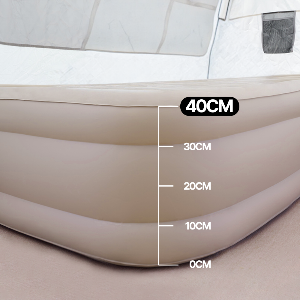 Cirro 16" Elevated Automatic Air Mattress - 3-Layer Double-High Blow Up Bed