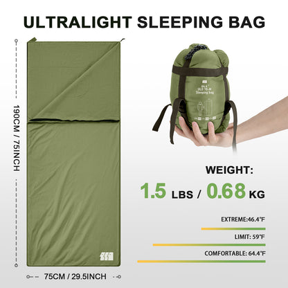 Cirro Ultralight Envelope Camping Sleeping Bag