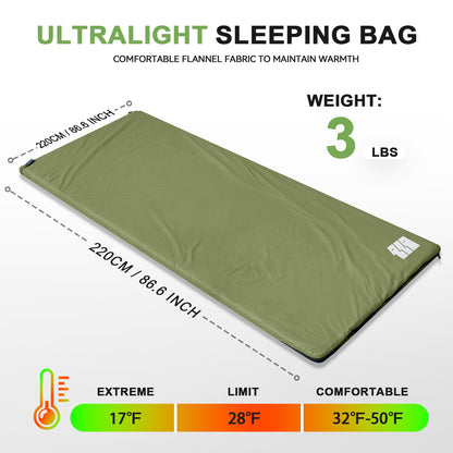 Cirro Ultralight Envelope Camping Sleeping Bag