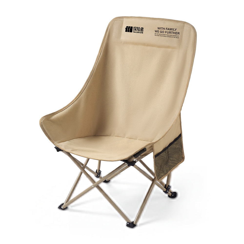 Crescent High-Back Folding Camping Chair